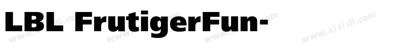 LBL FrutigerFun字体转换